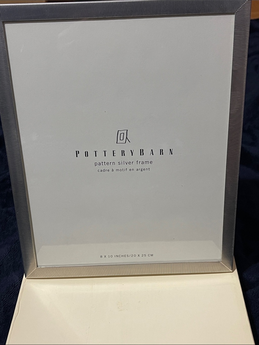 Pottery Barn Silver Patterned Picture Frame - Picture 6 of 6